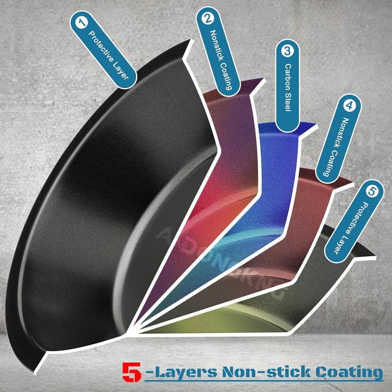 AmDONGKING 5 inch Pie Tins, 8 Pack Mini Pie Pan for Oven and Instant Pot Baking - Image 4